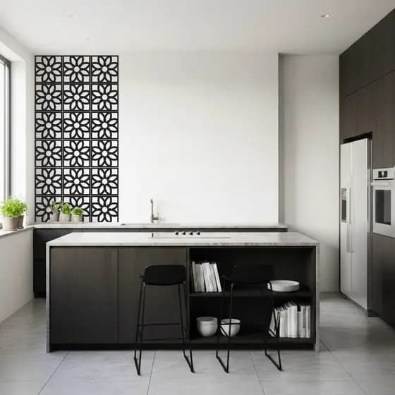 Painel Vazado em MDF Tipo Cobogó – Decoração de Parede 30x30cm