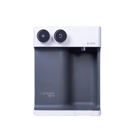 Filtro Purificador Água Alcalina Gelada e Natural Giom Original Planeta Água 127V Branco com Cinza