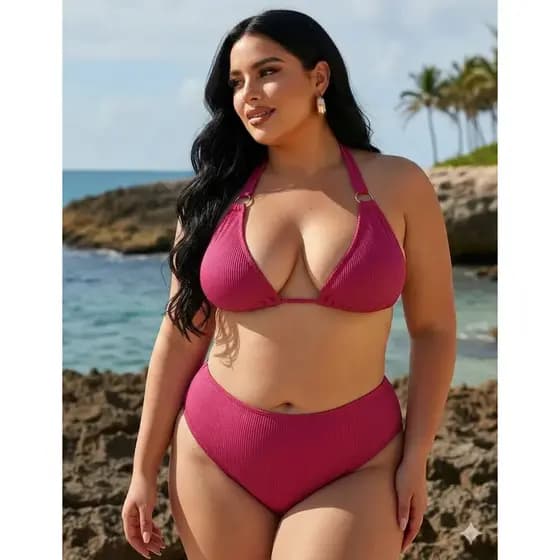 Biquíni Cortininha Biquíni Hotpants Biquíni Plus Size GG 46/50 Promoção