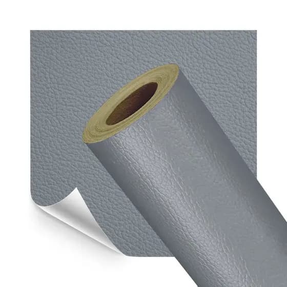 Revestimento ou Reparo Adesivo Couro Sintético Cinza 50x137cm