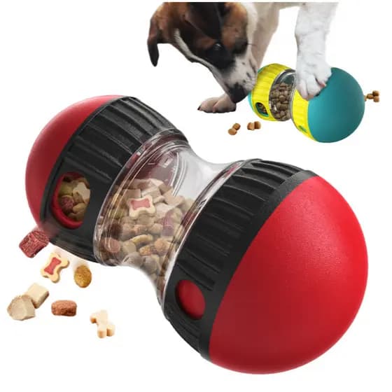Brinquedo De Para Cães Grandes Pequenos Médios Bola De Alimentação Com Vazamento Lenta Treinamento Dog Pets