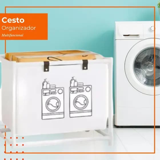 Cesto Organizador Multiuso Roupas Brinquedos E Utensílios Para Lavanderia