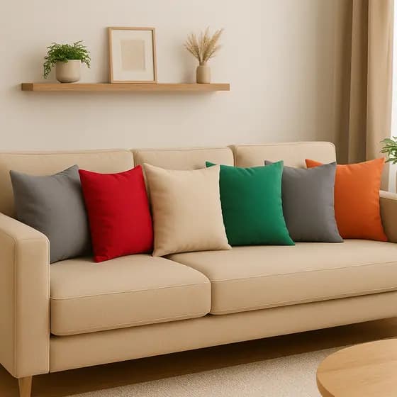 Kit Com Almofadas Suede 40x40 Extra Grande Com Zíper