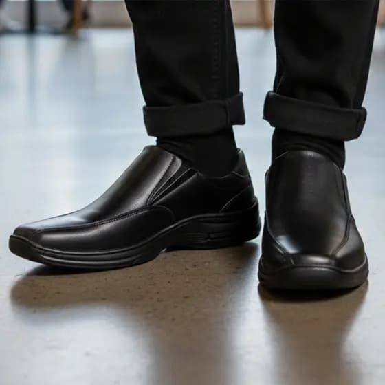 Sapato Social Masculino Zarato Confortável Antiderrapante Resistente Calce Fácil Elegante
