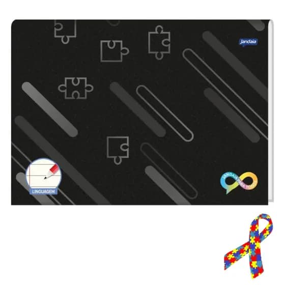Caderno Neuro Linguagem Crianças Atípicas Brochura Topo 60 Folhas