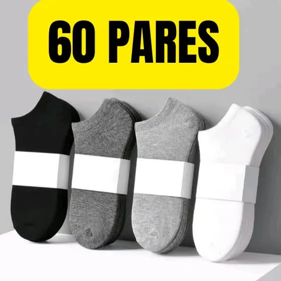 Kit 60 Pares de Meias Soquete ou cano longo envio rapido
