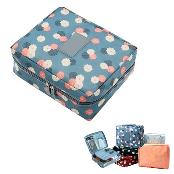 Bolsa Necessaire Feminina Com Alça Para Maquiagem Cosmético Viagem