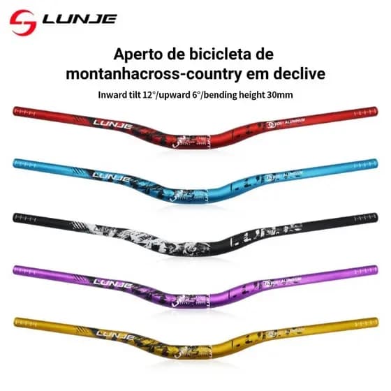 Guidão De Bicicleta De Liga De Alumínio 318mm780mm MTB Barra Estrada, nível de corrida profissional preto