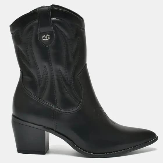 Bota Western Cano curto Via Marte Country salto grosso