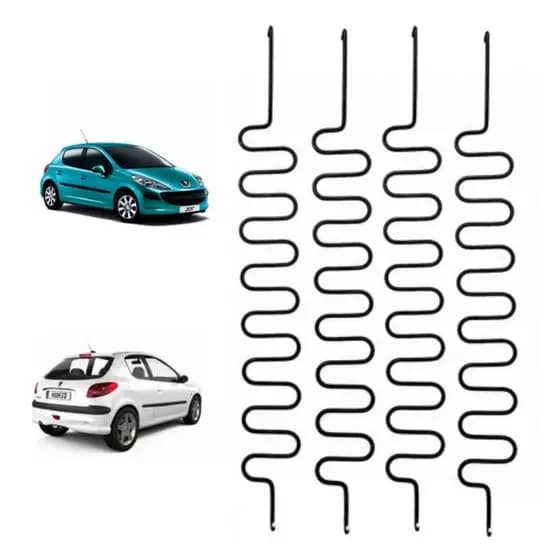 Kit 4 Molas Assento Banco Dianteiro Peugeot 206 207