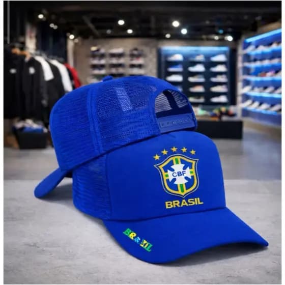 BONÉ UNISSEX ESTILO TRUCKER TELINHA PROTEÇÃO SOLAR AJUSTÁVEL ATVIDADES ESPORTIVAS
