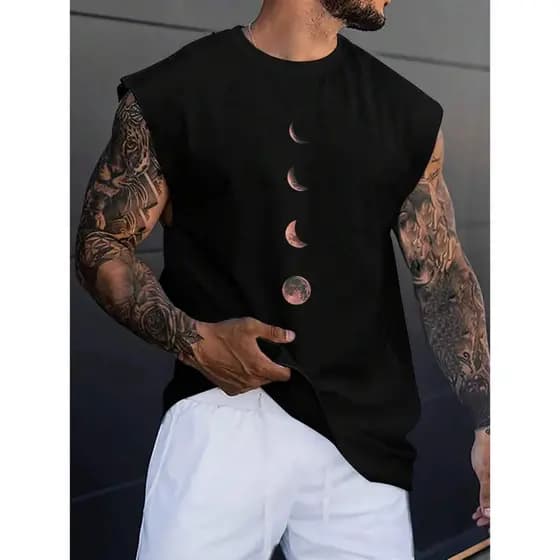 Regata Oversized Camiseta Machão Academia Treino Dia a Dia