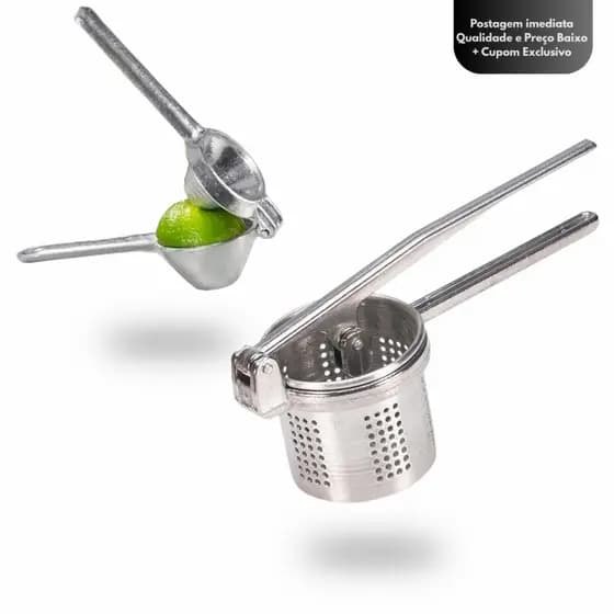 Amassador de Batatas Profissional + Espremedor de Limão