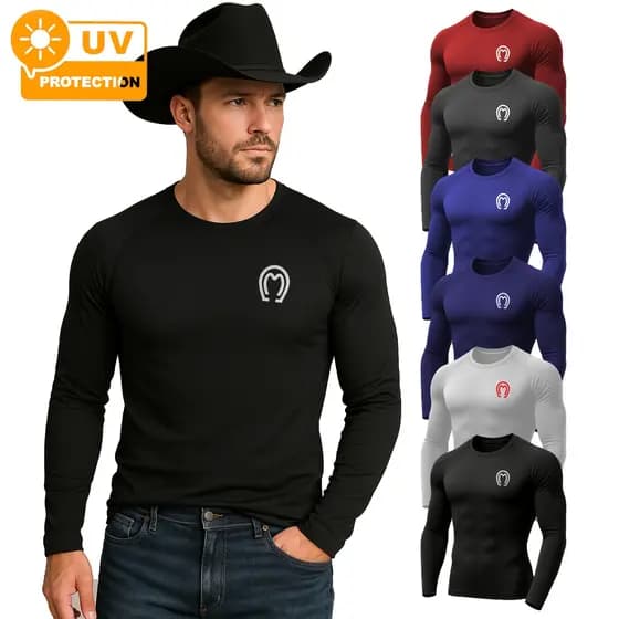 Camisa Térmica Segunda Pele Proteção UV50+ Mangalarga Marchador Microfibra