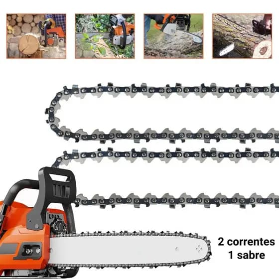 Kit Sabre 12 Polegadas Para Motosserra Com Corrente 31 Dentes 62 Elos Universal