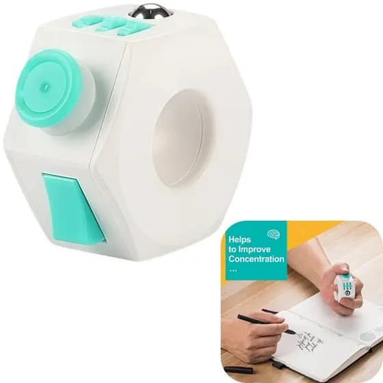 Fidget Cubo Ansiedade Cube Anti Estresse Dedo Apertar