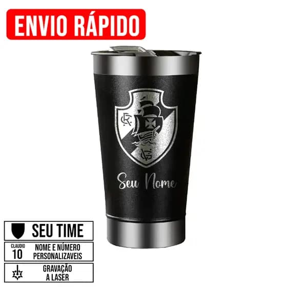 ⚡ Copo Térmico Personalizado VASCO DA GAMA Gravado a Laser – Alta Durabilidade e Estilo! ⚡