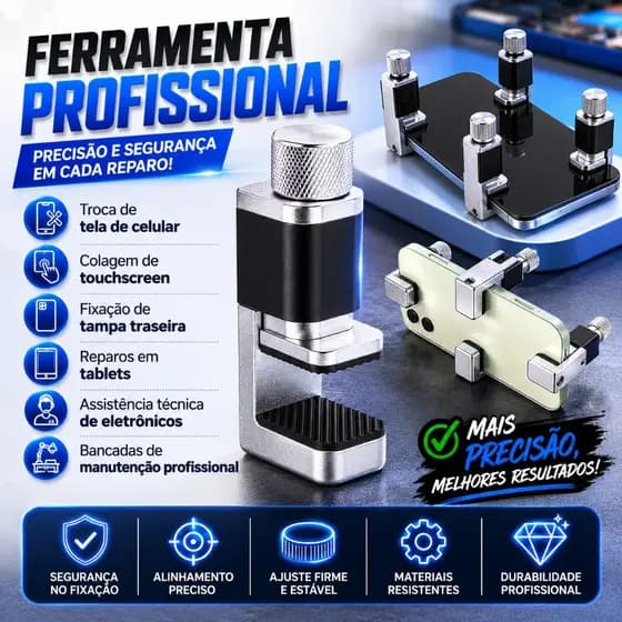 Fixador Prendedor Tela LCD Celular Ajustável Grampo Universal Manutenção Display Touch Exbom