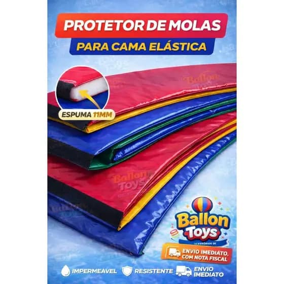 Protetor de Molas 1,83 Para Cama Elástica / Pula Pula / Trampolim