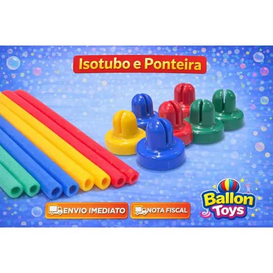 Kit 8 Isotubos + 8 Ponteiras Cama Elástica / Pula Pula