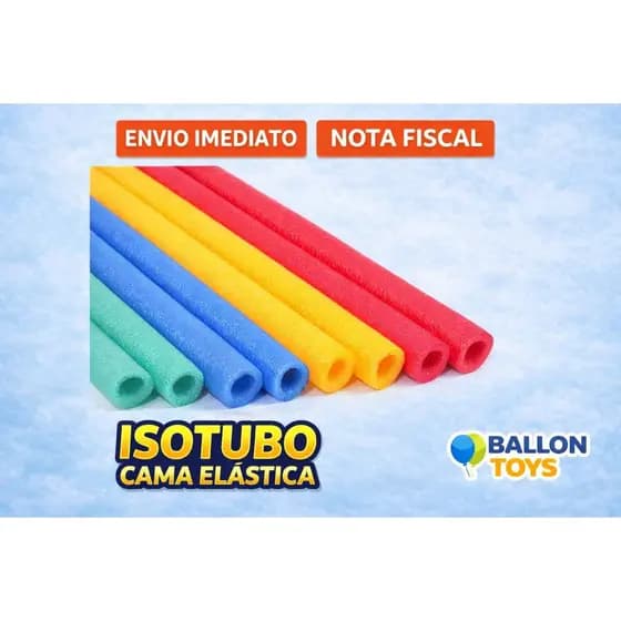 6 Isotubos Blindados para Cama Elástica / Piscina de Bolinha