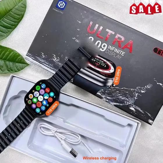 T10 Ultra 2 2025 Novo relógio inteligente da série 9, HD de 2,09 polegadas, 49 mm, Bluetooth, carregamento sem fio