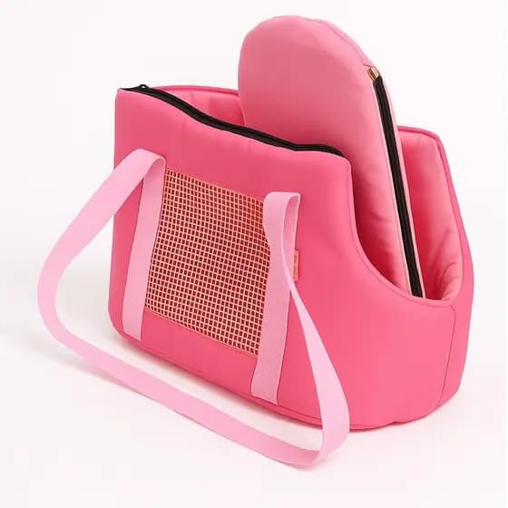 MALA TRANSPORTE PET DOBRAVEL MOCHILA ROSA GATO CAO PASSEIO