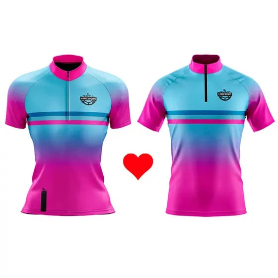 KIT CASAL CAMISA CICLISMO DIA DOS NAMORADOS RKC ME COMPLETA