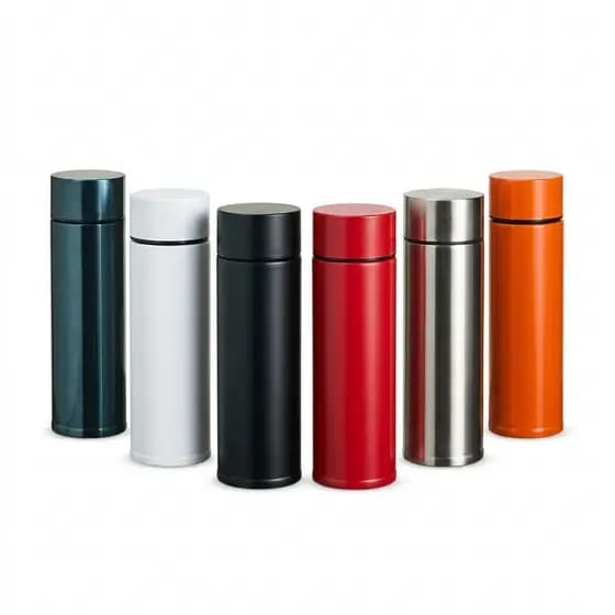 Garrafa Térmica 320ml Aço Inox Premium 304 – Leve, Compacta e Antivazamento