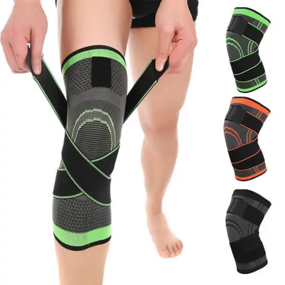 Joelheira Esportiva Ajustável: Compressão Leve para Corrida Bike Musculação e Academia