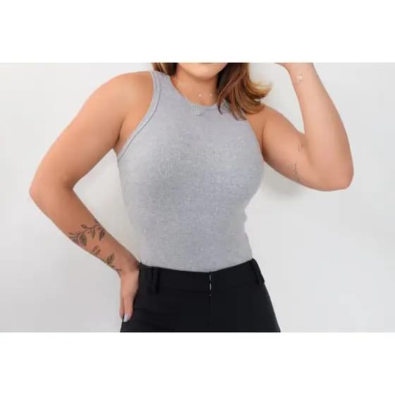 kit 2 regatas estilosas dia a dia kit cropped canelado algodao kit blusa feminina