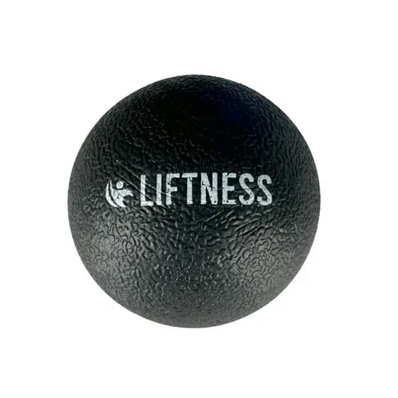 BOLA DE LACROSSE YOGA PILATES 6x6CM RELAX PRETA