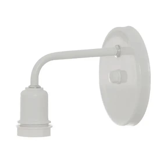 Base Arandela Power Soquete Coluna E27 Luminária Branco Preto 1 Lampada 110v/220