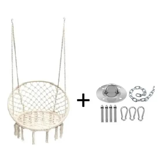 Combo Rede Balanço E Suporte Para Bebê Pendurar no Teto