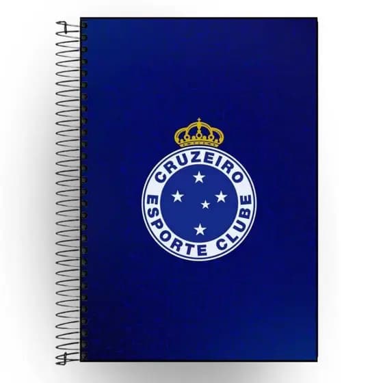 Caderno Personalizado Cruzeiro | Capa Dura Plastificada | 1 a 20 Matérias | Escolar e Universitário | Envio Rápido