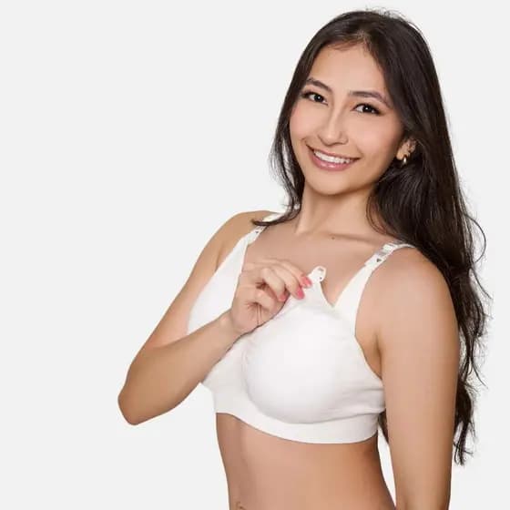 Sutiã Amamentação Plus Size Gestante Bojo Removível Sem Costura Impllus