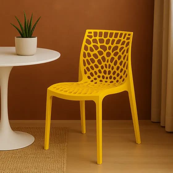 Cadeira Gruvyer Estilo Europeu e Toque Minimalista Cozinha Sala Jantar - Cores Diversas