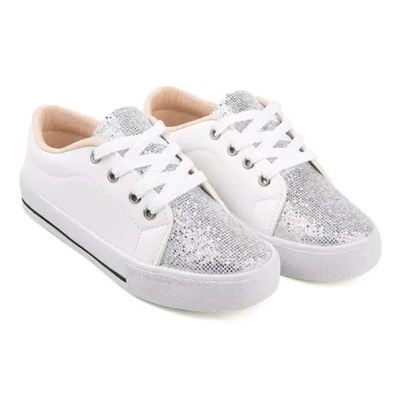 Tênis Adulto Feminino Star Glitter Casual Lançamento