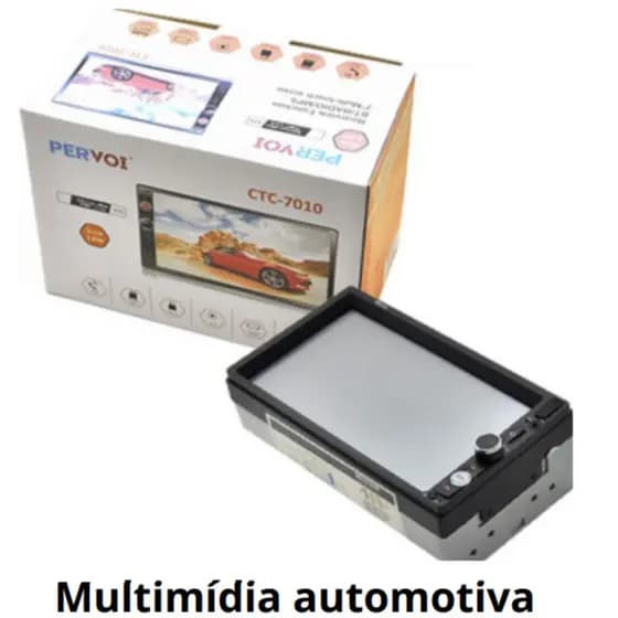 CENTRAL MULTIMÍDIA MP5 Espelhamento Bluetooth 7 Rádio Fm