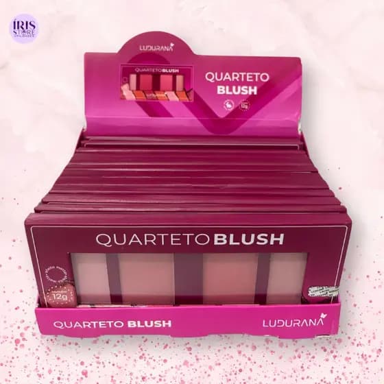Box Quarteto de Blush Ludurana com 12 unidades