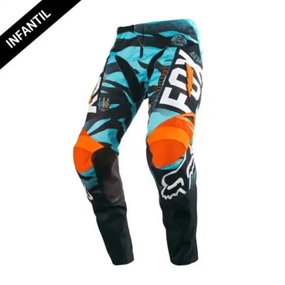Calça Infantil Fox Racing 180 de Motocross Trilha Enduro Bike Donwhill Mtb Cores