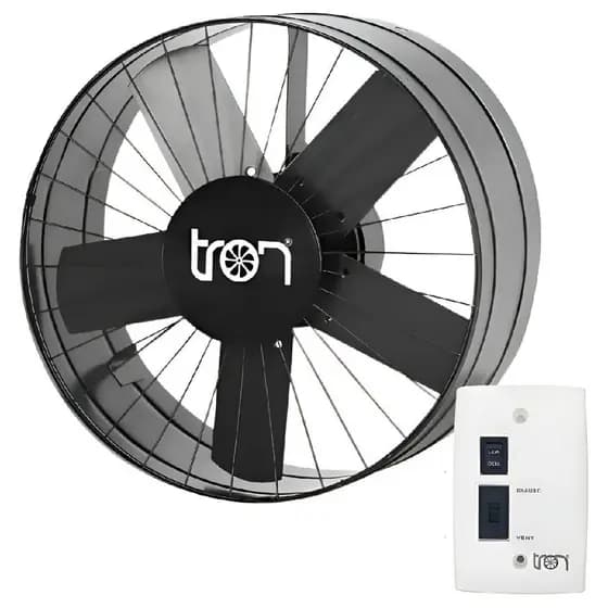 Exaustor Ventilador Industrial Comercial Modelo 51.03-0022 400mm 40cm 140w Grafite