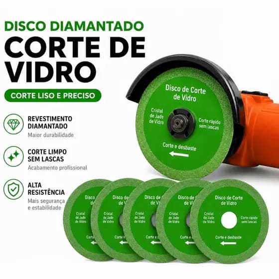 Kit 5/10 Disco Diamantados 100mm 4" Polegadas Lâmina De Serra Diamantada Mármore Cerâmica Porcelanato Corte Preciso