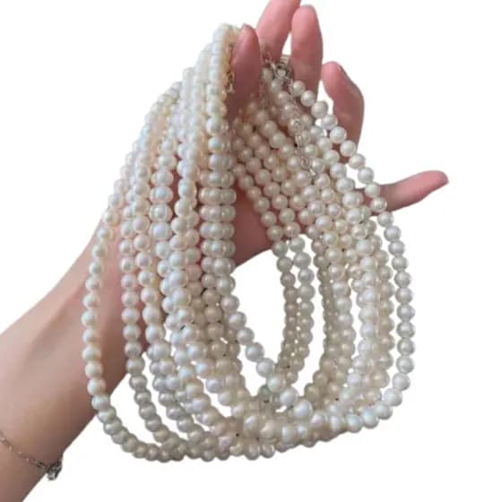Colars Gargantilha Com Pérolas Masculino e Feminino