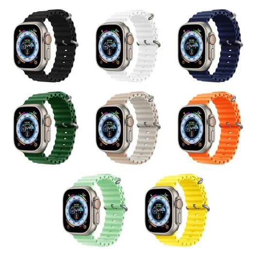 Pulseira Oceânica Para Relógios Apple Série 8 ultra 49mm 45mm 41mm Smartwatch Relógio