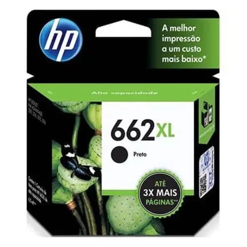 Cartucho HP 662XL preto Original (CZ105AB) Para HP DeskJet 2516 3516 3546 2546 1516 4646 2646 CX 1 UN