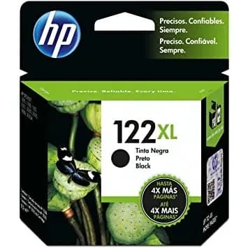 Cartucho HP 122XL preto Original (CH563HB) Para HP Deskjet 1000 - J110a; 2000 - J210a; 2050 - J510a; 3050 - J610a, HP