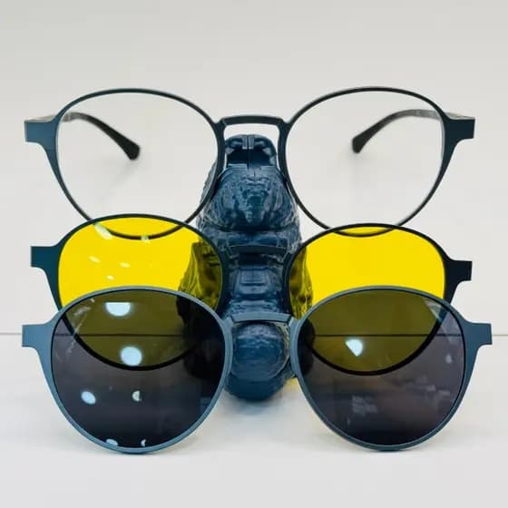 Armaçao de oculos de Aluminio,Clip-On,3em1