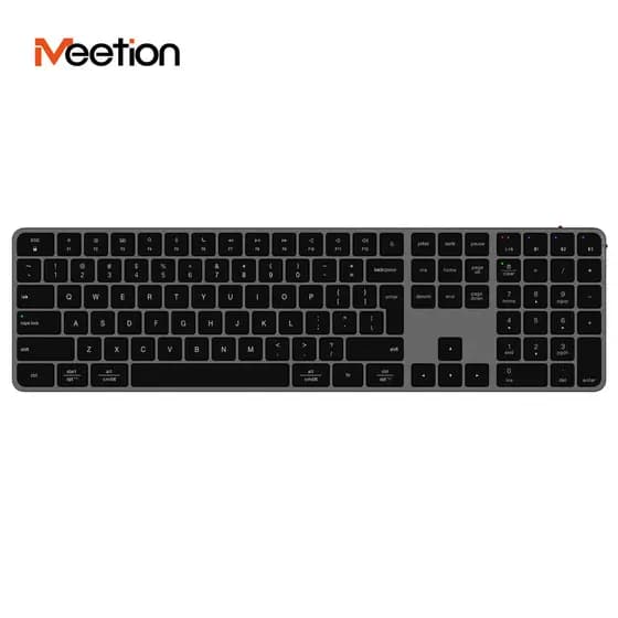 MEETION K230 4mm Teclado De Escritório Ultrafino Sem Fio Bluetooth De Modo Duplo 109-Teclas Versão Compacta Botão Mudo S