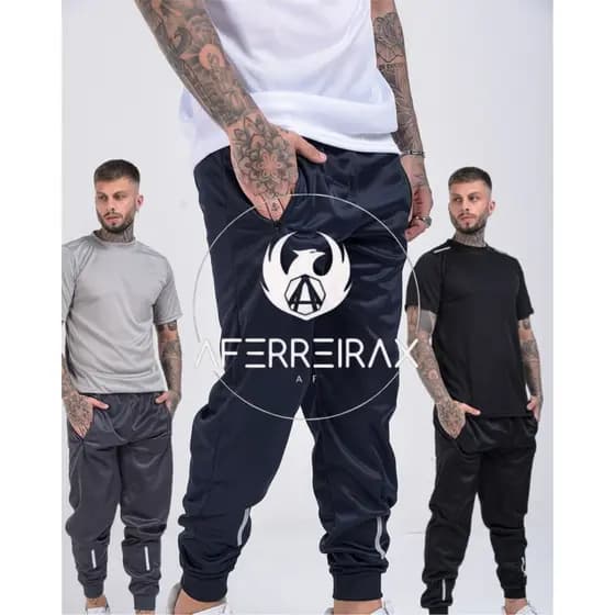Calça Esportiva Masculina Premium Tecido Leve Confortavel e Resistente Costura Reforçada Premium